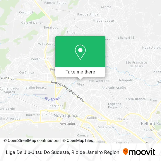 Liga De Jiu-Jitsu Do Sudeste map