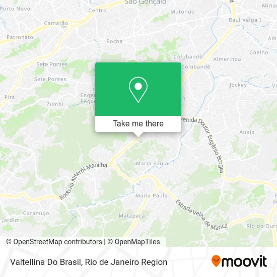 Valtellina Do Brasil map