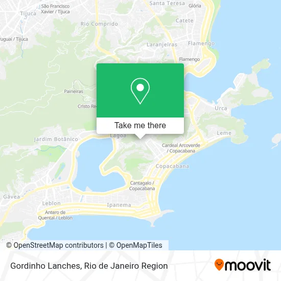 Gordinho Lanches map