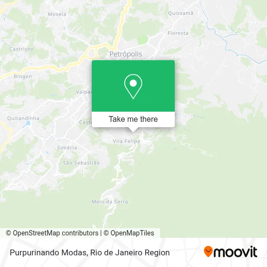 Purpurinando Modas map