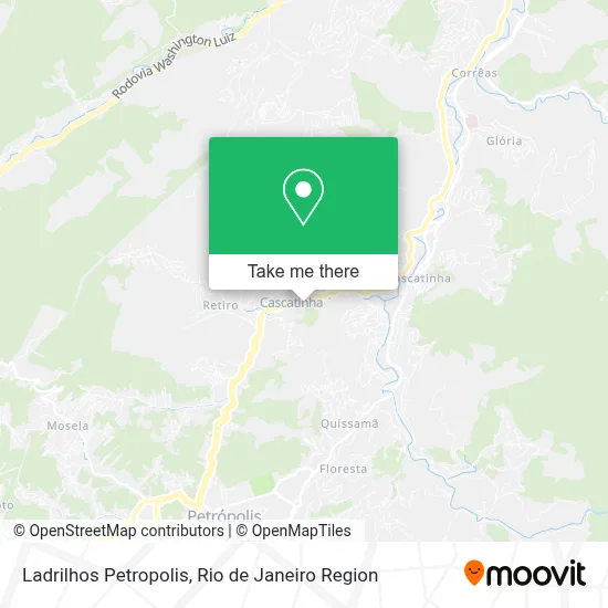 Ladrilhos Petropolis map
