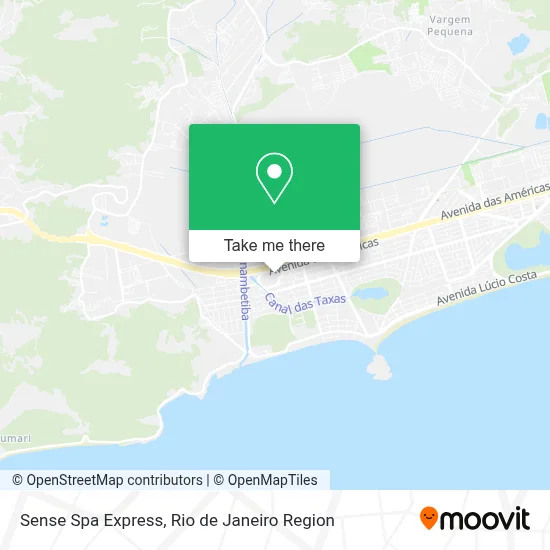 Sense Spa Express map