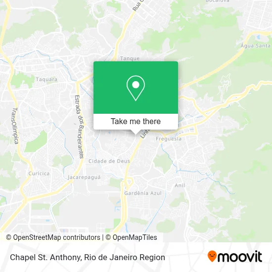 Chapel St. Anthony map