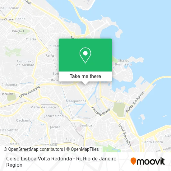 Celso Lisboa Volta Redonda - Rj map