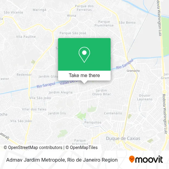 Admav Jardim Metropole map