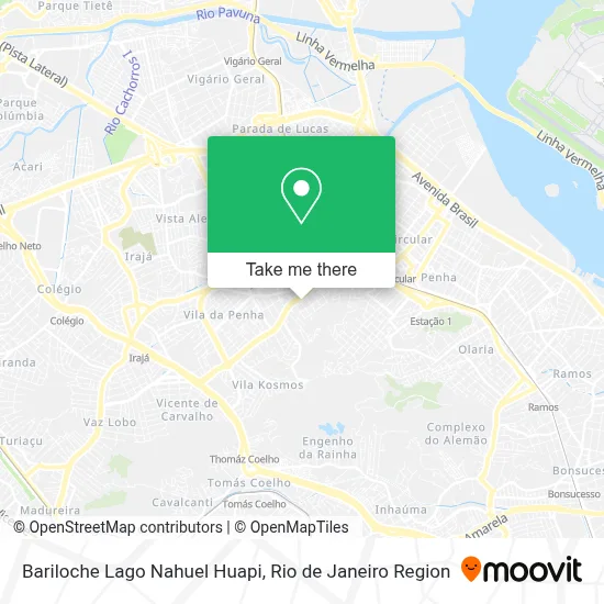 Bariloche Lago Nahuel Huapi map