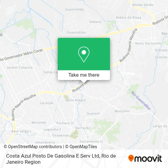 Costa Azul Posto De Gasolina E Serv Ltd map