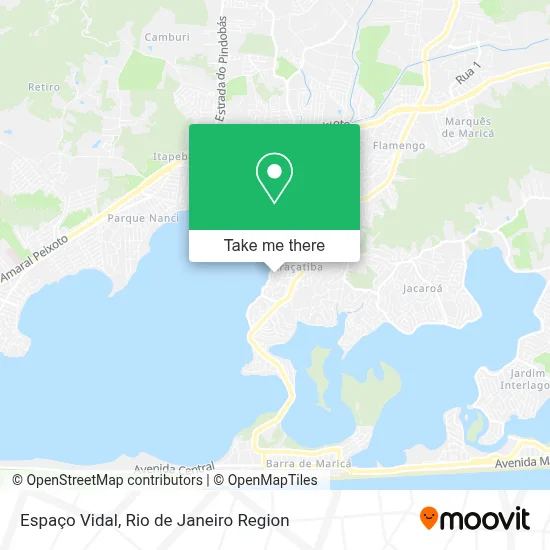 Espaço Vidal map