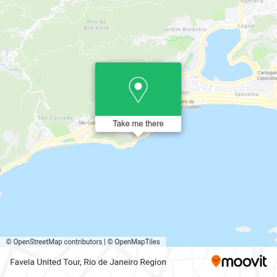 Favela United Tour map