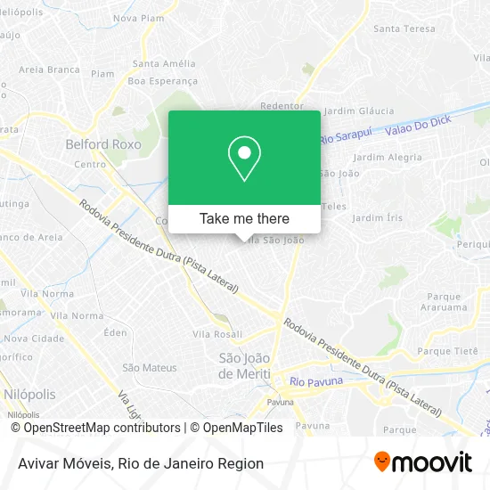 Avivar Móveis map