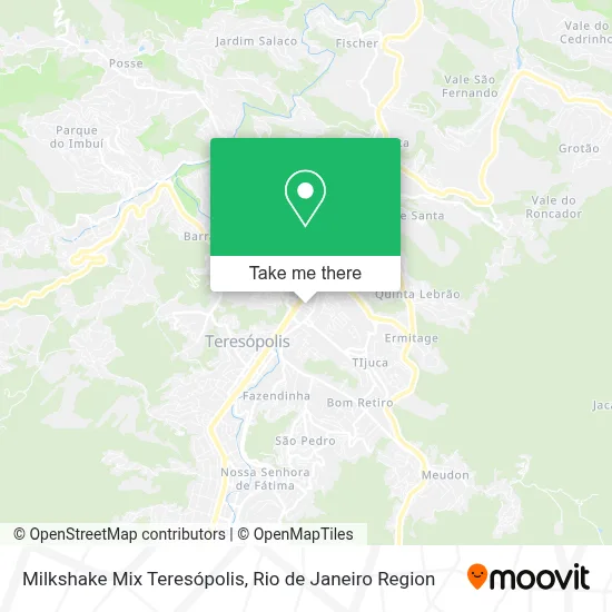 Milkshake Mix Teresópolis map