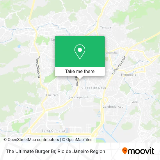 The Ultimate Burger Br map