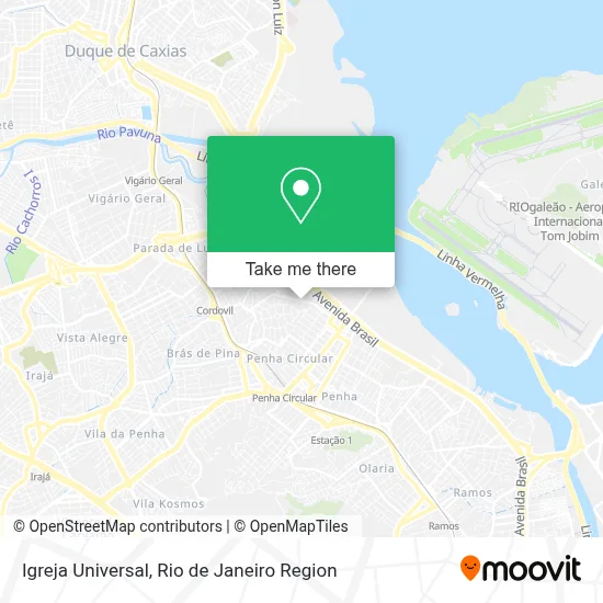 Igreja Universal map