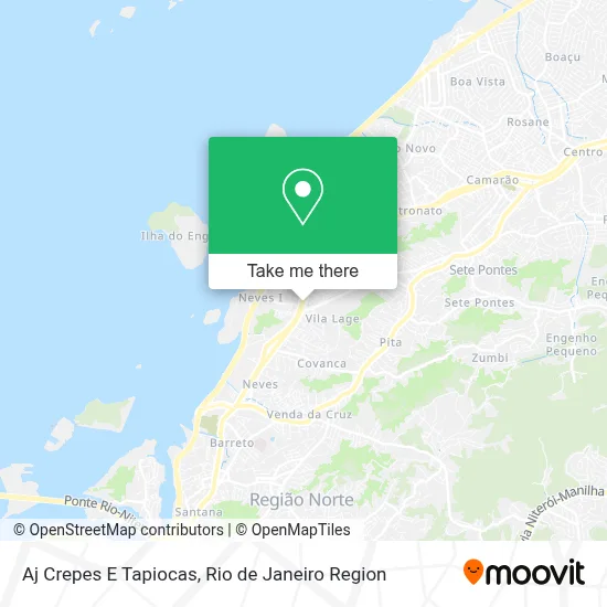 Aj Crepes E Tapiocas map