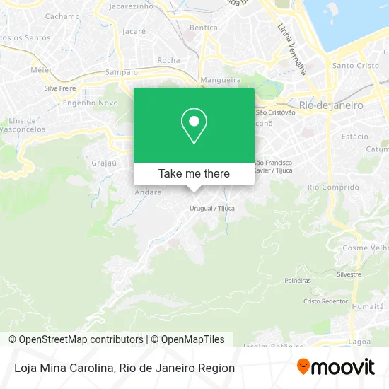 Loja Mina Carolina map