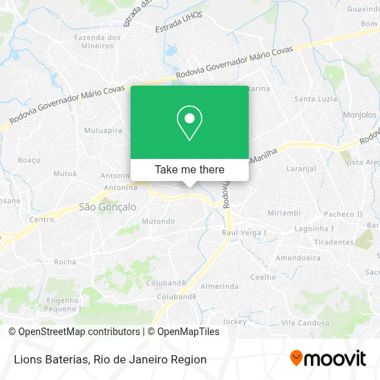 Lions Baterias map
