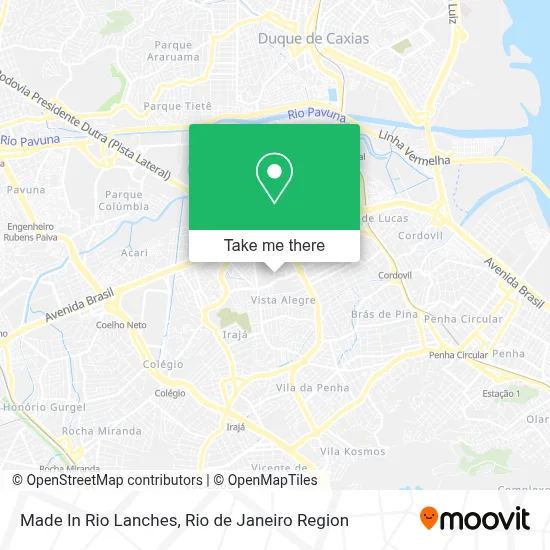 Made In Rio Lanches map