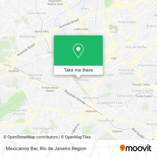 Mexicanos Bar map