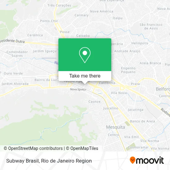 Subway Brasil map
