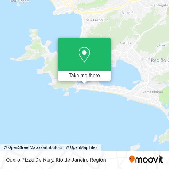 Quero Pizza Delivery map