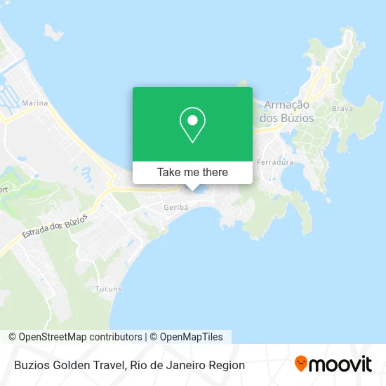 Buzios Golden Travel map