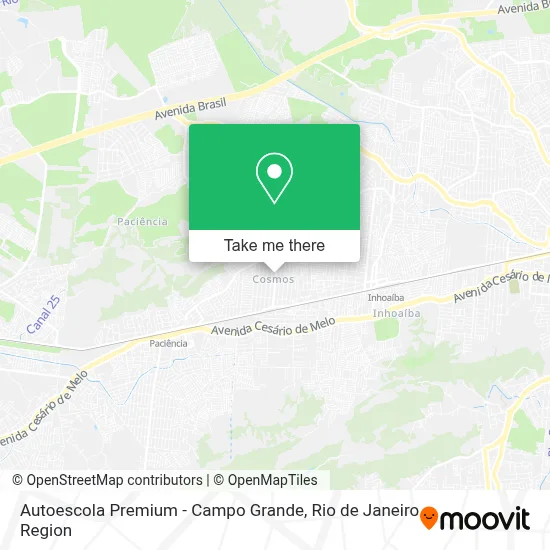 Autoescola Premium - Campo Grande map