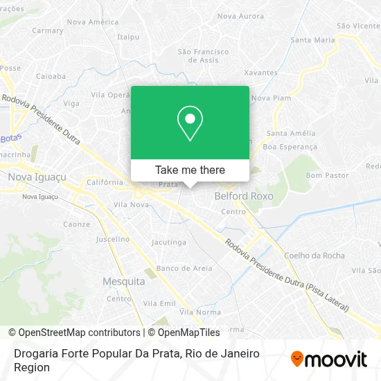 Drogaria Forte Popular Da Prata map