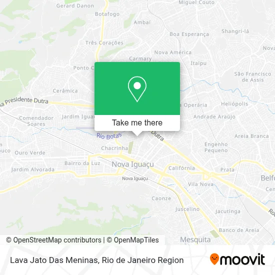 Lava Jato Das Meninas map
