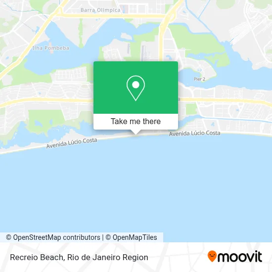 Recreio Beach map