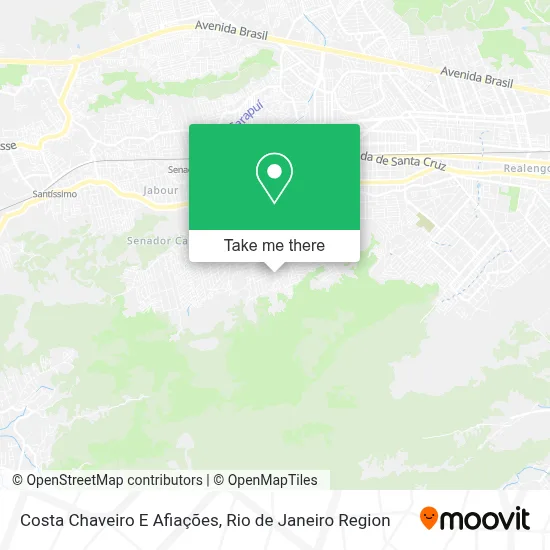 Costa Chaveiro E Afiações map