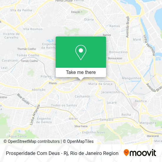 Prosperidade Com Deus - Rj map