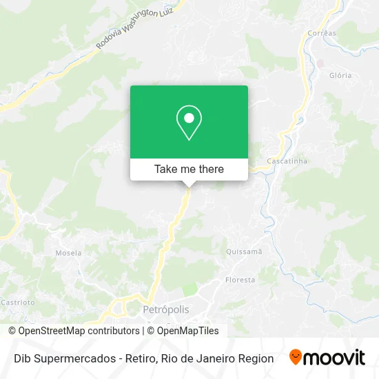 Dib Supermercados - Retiro map