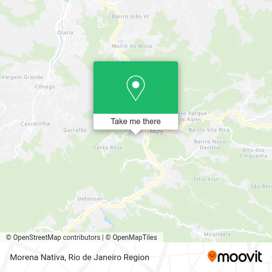 Morena Nativa map