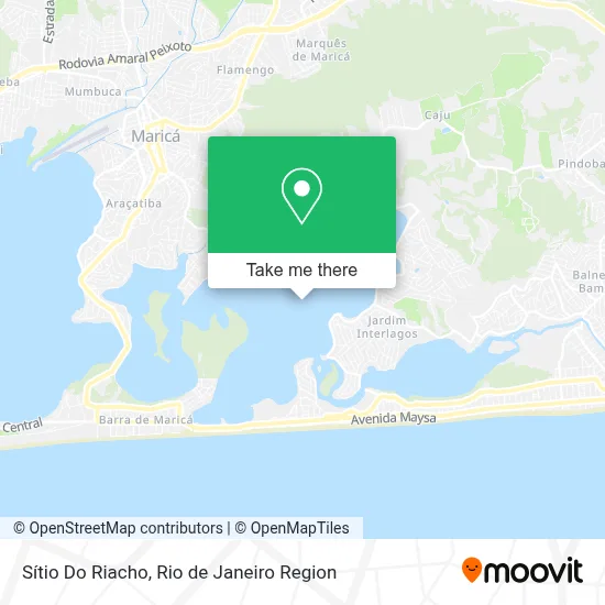Sítio Do Riacho map