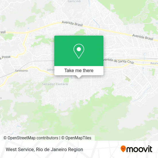 West Service map
