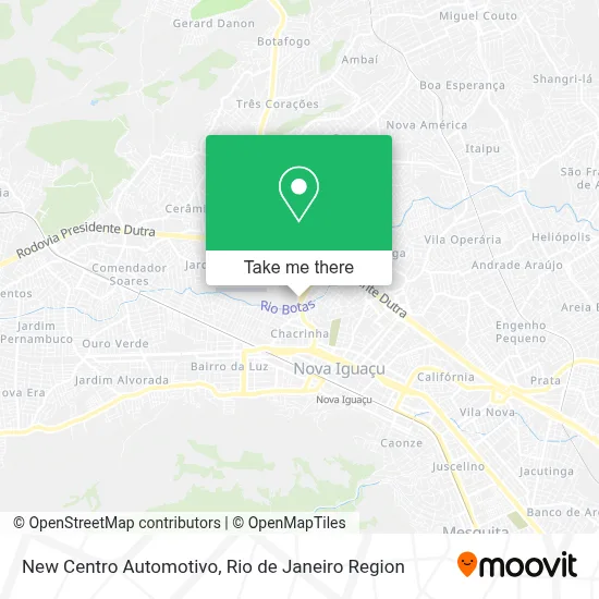 New Centro Automotivo map