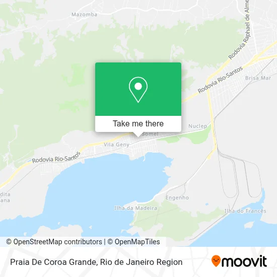 Praia De Coroa Grande map