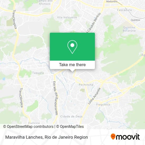 Maravilha Lanches map