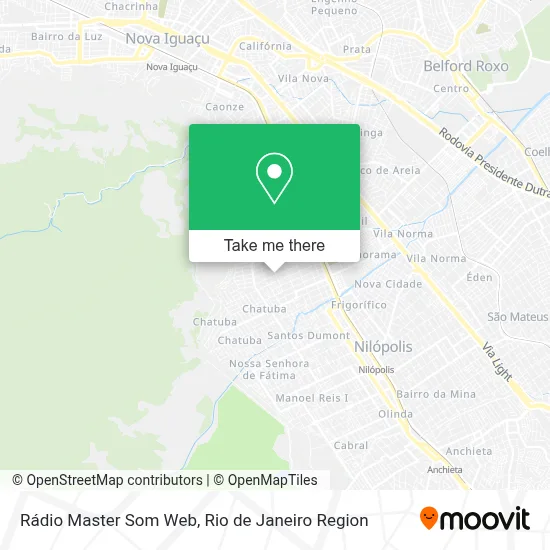 Rádio Master Som Web map