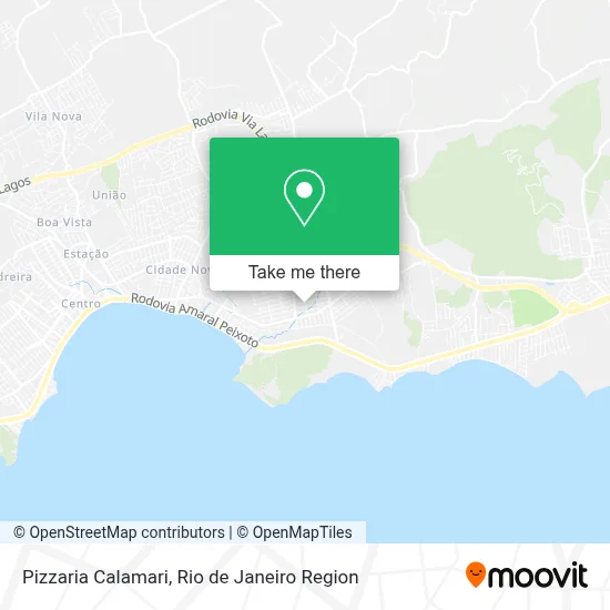 Pizzaria Calamari map