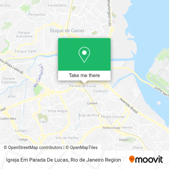 Igreja Em Parada De Lucas map