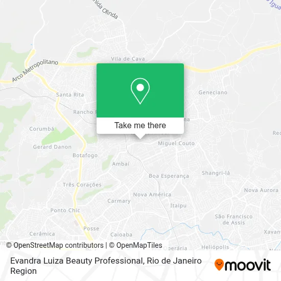 Evandra Luiza Beauty Professional map