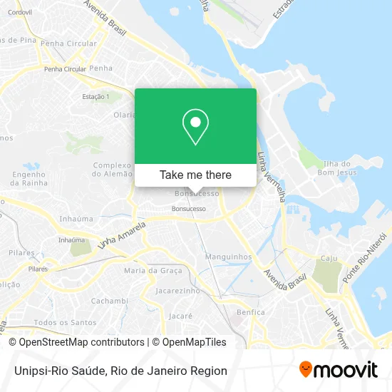 Unipsi-Rio Saúde map
