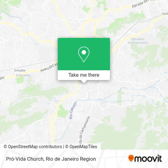 Pró-Vida Church map