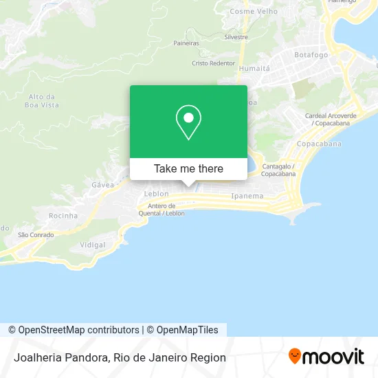 Joalheria Pandora map