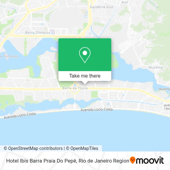 Hotel Ibis Barra Praia Do Pepê map