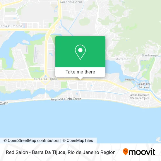 Red Salon - Barra Da Tijuca map