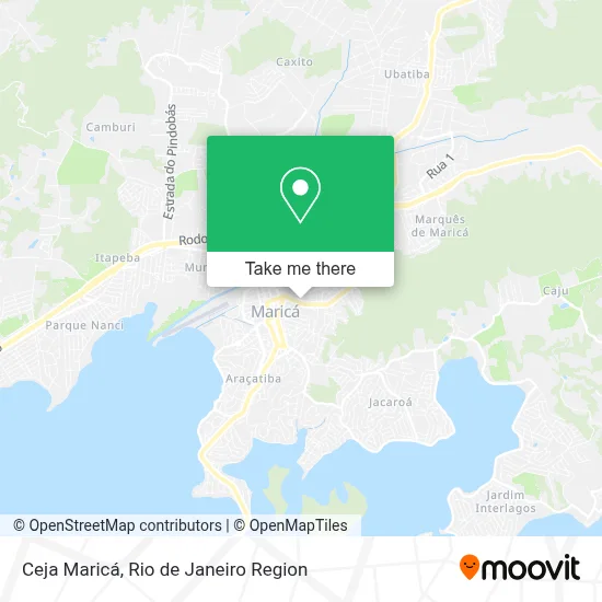 Ceja Maricá map