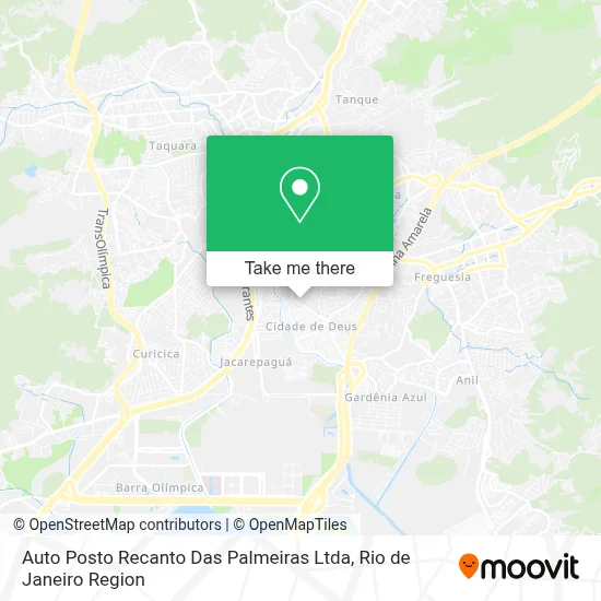 Auto Posto Recanto Das Palmeiras Ltda map