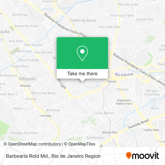 Barbearia Rold Md. map